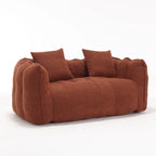 Canapé inclinable carré confortable avec coussins épais et structure robuste pour le salon