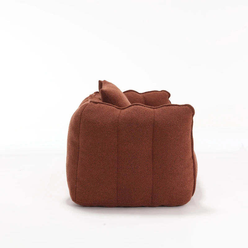 Canapé inclinable carré confortable avec coussins épais et structure robuste pour le salon