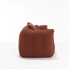 Canapé inclinable carré confortable avec coussins épais et structure robuste pour le salon