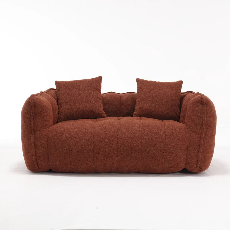 Canapé inclinable carré confortable avec coussins épais et structure robuste pour le salon