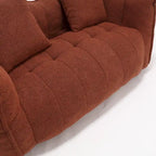 Canapé inclinable carré confortable avec coussins épais et structure robuste pour le salon