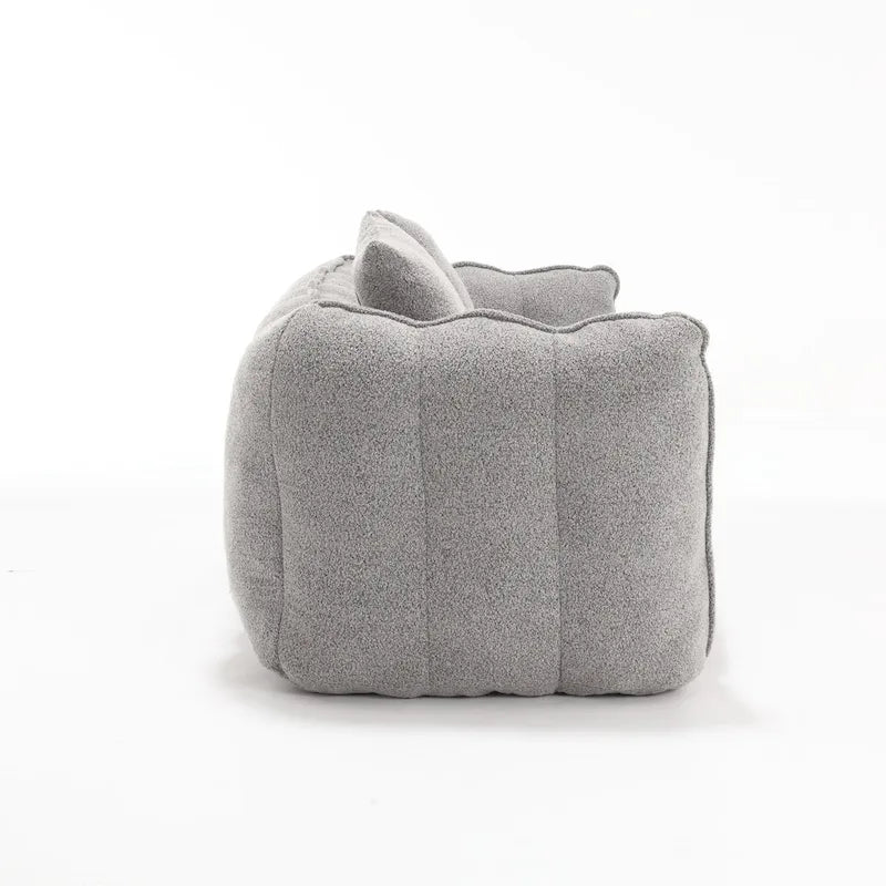 Canapé inclinable carré confortable avec coussins épais et structure robuste pour le salon