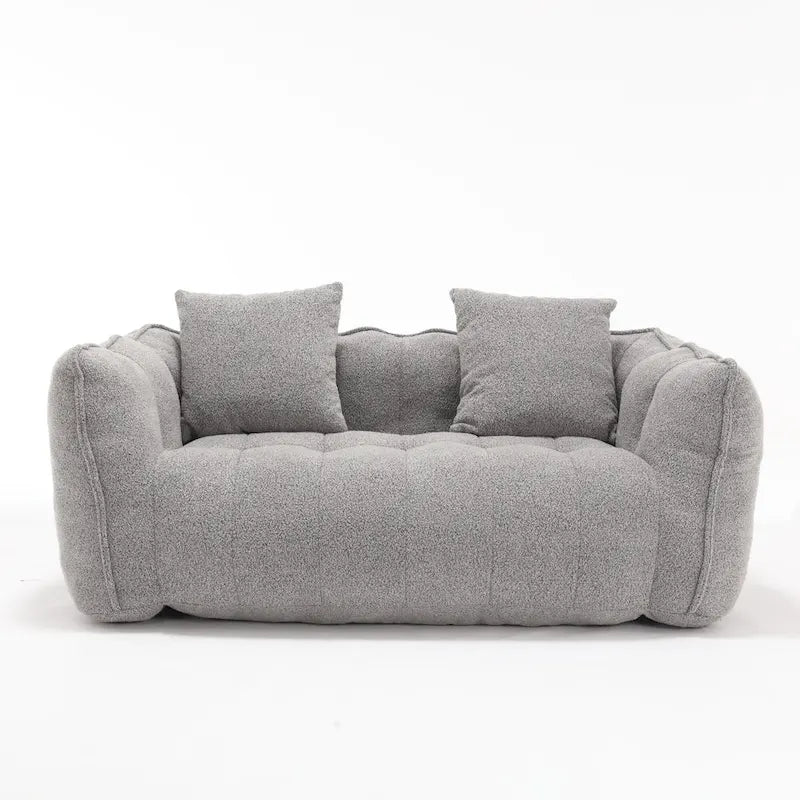 Canapé inclinable carré confortable avec coussins épais et structure robuste pour le salon