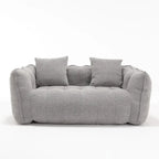 Canapé inclinable carré confortable avec coussins épais et structure robuste pour le salon