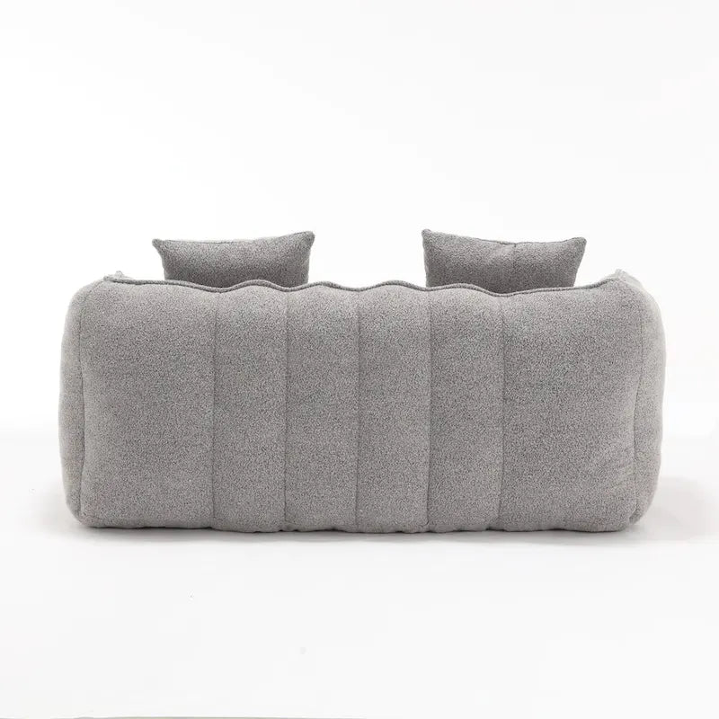 Canapé inclinable carré confortable avec coussins épais et structure robuste pour le salon