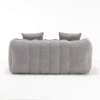 Canapé inclinable carré confortable avec coussins épais et structure robuste pour le salon