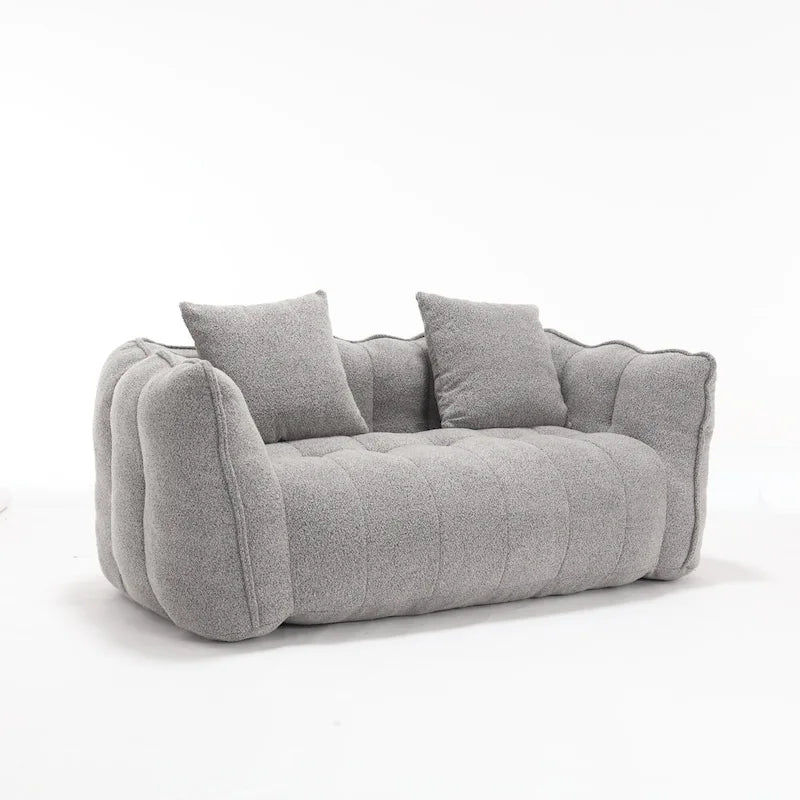 Canapé inclinable carré confortable avec coussins épais et structure robuste pour le salon