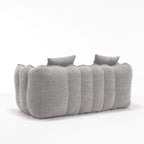 Canapé inclinable carré confortable avec coussins épais et structure robuste pour le salon