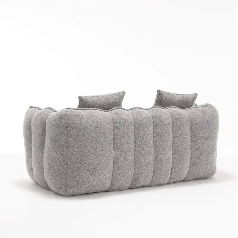 Canapé inclinable carré confortable avec coussins épais et structure robuste pour le salon