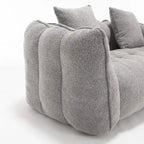 Canapé inclinable carré confortable avec coussins épais et structure robuste pour le salon
