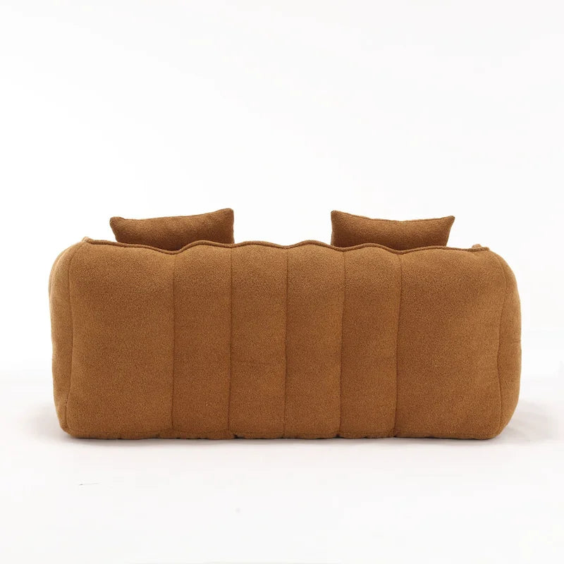 Canapé inclinable carré confortable avec coussins épais et structure robuste pour le salon