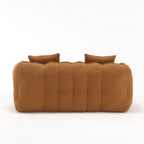 Canapé inclinable carré confortable avec coussins épais et structure robuste pour le salon