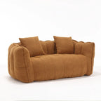 Canapé inclinable carré confortable avec coussins épais et structure robuste pour le salon