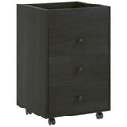 Meuble de rangement à 3 tiroirs pour bureau à domicile sur roulettes avec plateau amovible