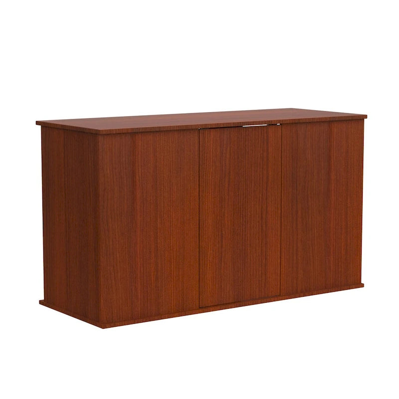 Meuble d'aquarium cerisier 284/340 litres avec rangement fermé