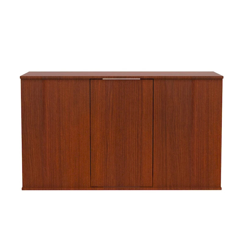 Meuble d'aquarium cerisier 284/340 litres avec rangement fermé