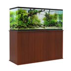 Meuble d'aquarium cerisier 284/340 litres avec rangement fermé